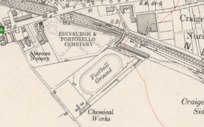 Edinburgh - Northfield Ground : Map credit National Library of Scotland